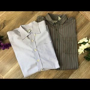 two men's shirts L.L.Bean